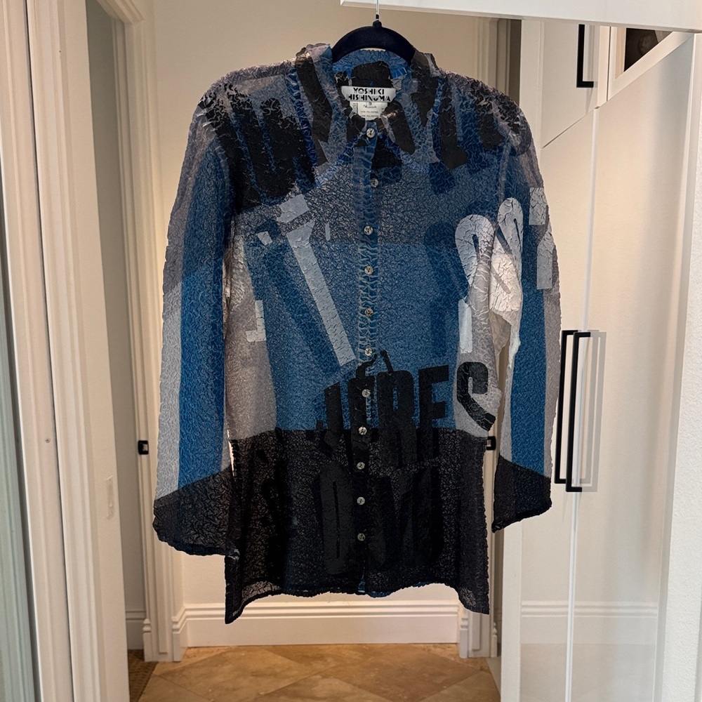 Yoshiki Hishinuma  Multicolor sheet Textured Shirt💖💖💖